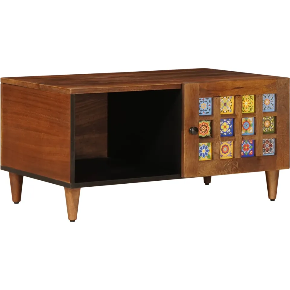vidaXL Salontafel Bruin 80 x 50 x 40 cm Massief Mango Hout