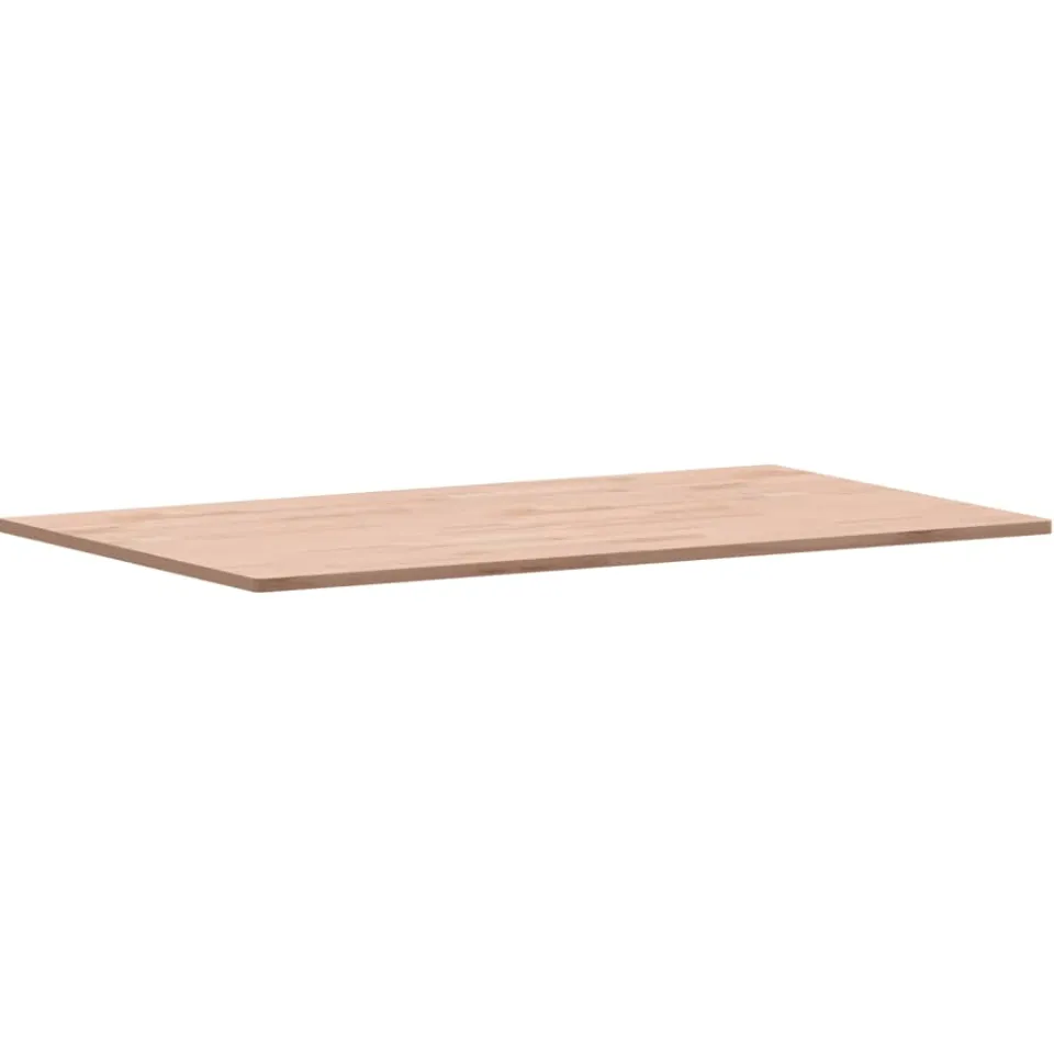 vidaXL Tafelblad rechthoekig 100x60x1,5 cm massief beukenhout Bruin