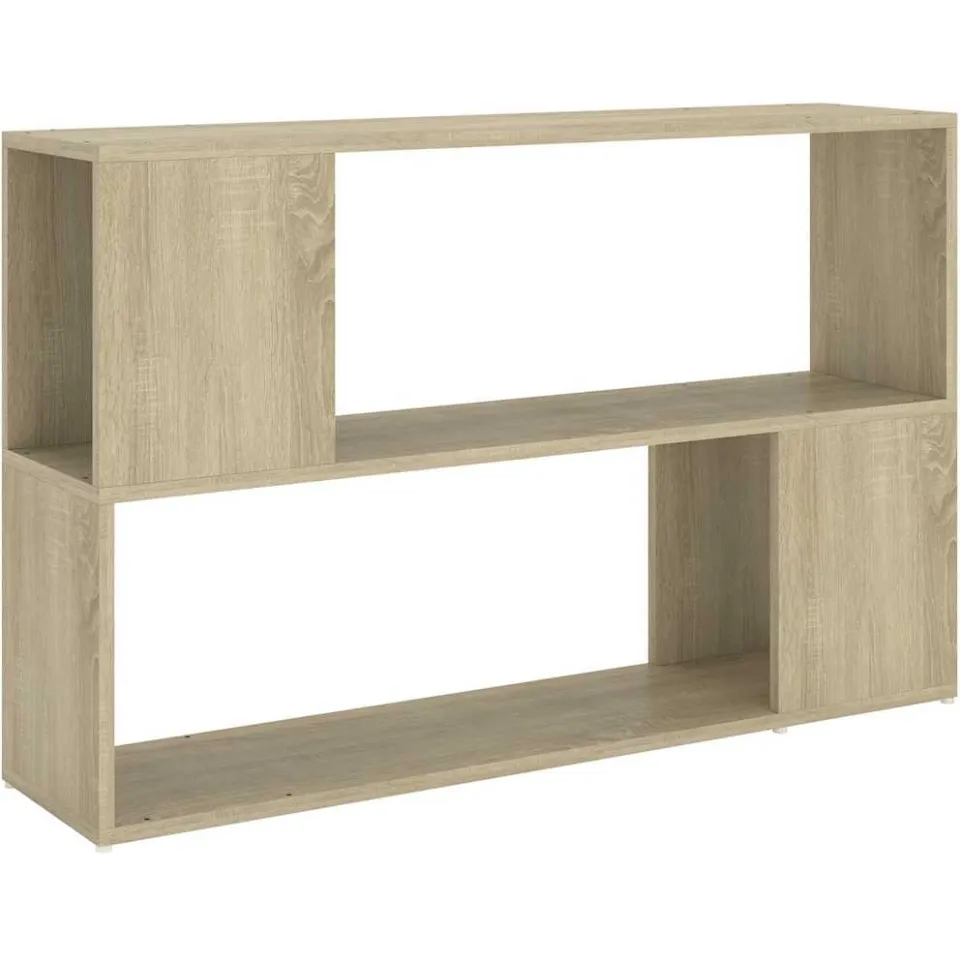 vidaXL Boekenkast 100x24x63 cm bewerkt hout sonoma eikenkleurig Bruin