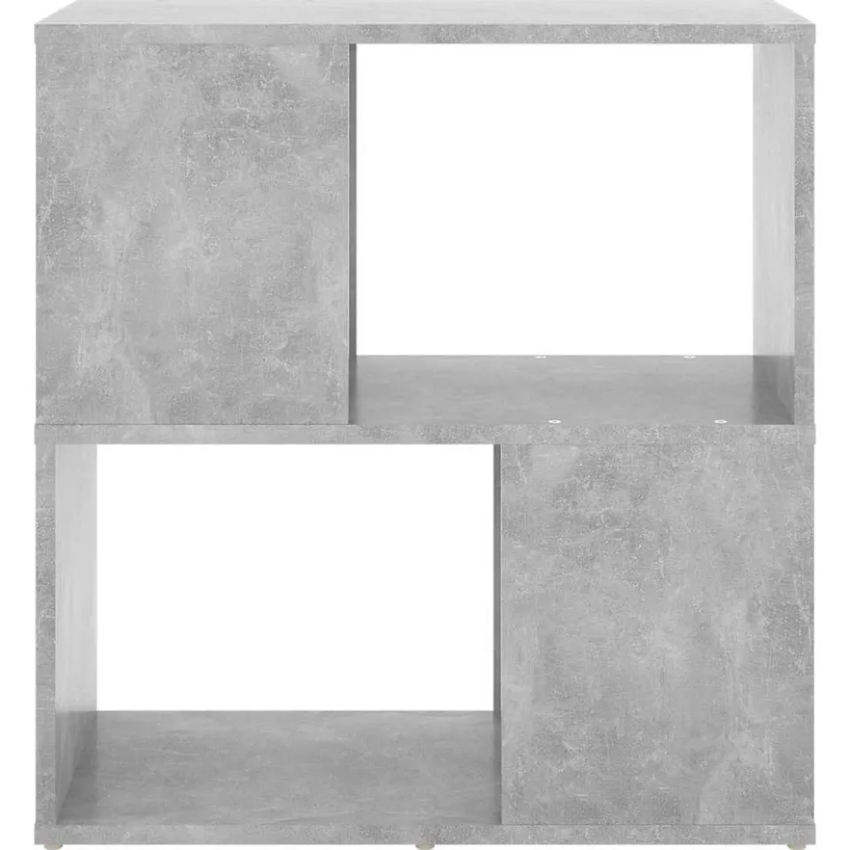 vidaXL Boekenkast 60x24x63 cm bewerkt hout betongrijs grijs, foto 4