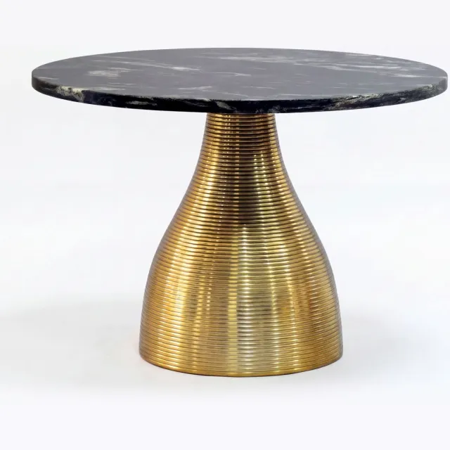 Wohnling Salontafel metaal marmer zwart 60 cm - WL7.517 Zie omschrijving