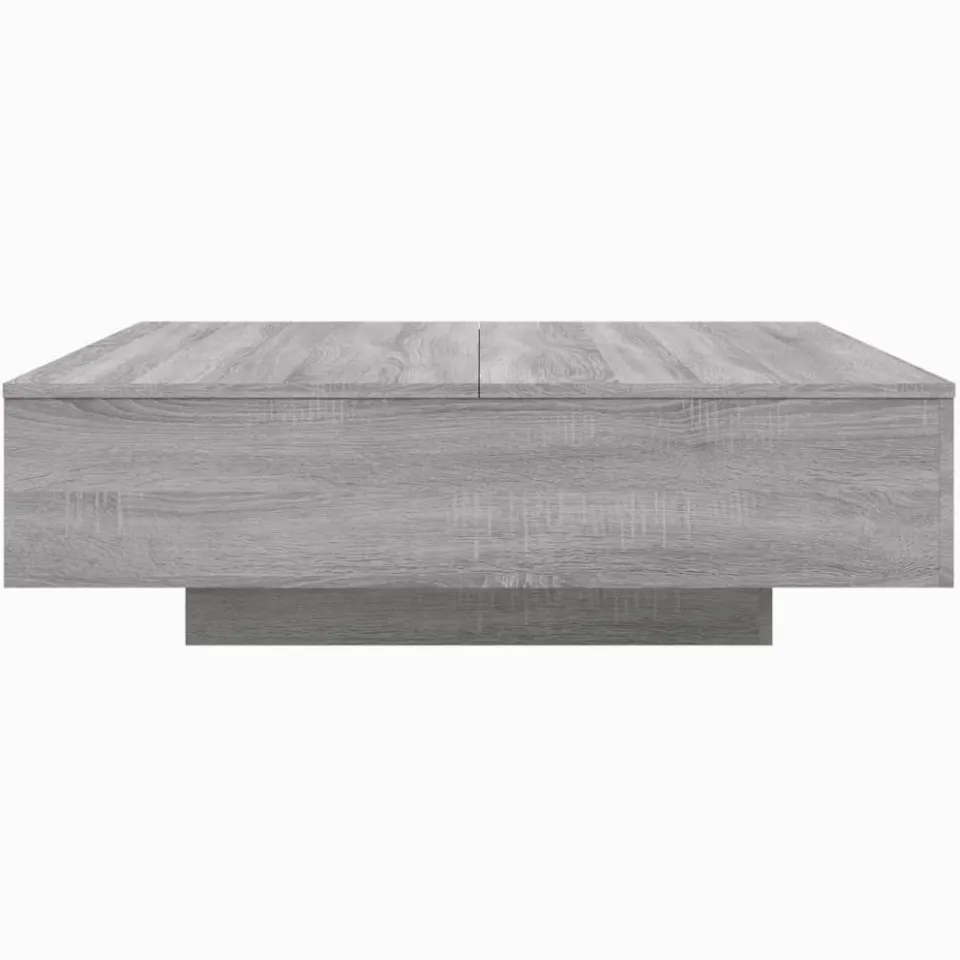 vidaXL Salontafel 100x100x31 cm bewerkt hout grijs sonoma eikenkleurig, foto 4