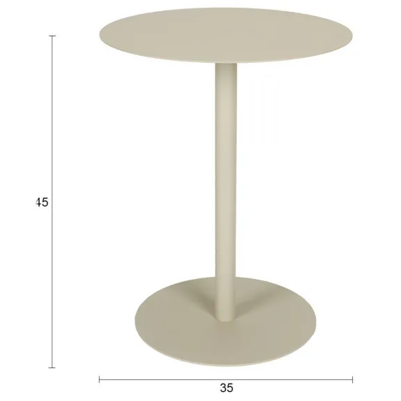 Zuiver Snow bijzettafel beige, foto 2