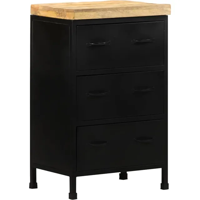 vidaXL Dressoir 47x35x76 cm ruw mangohout Bruin