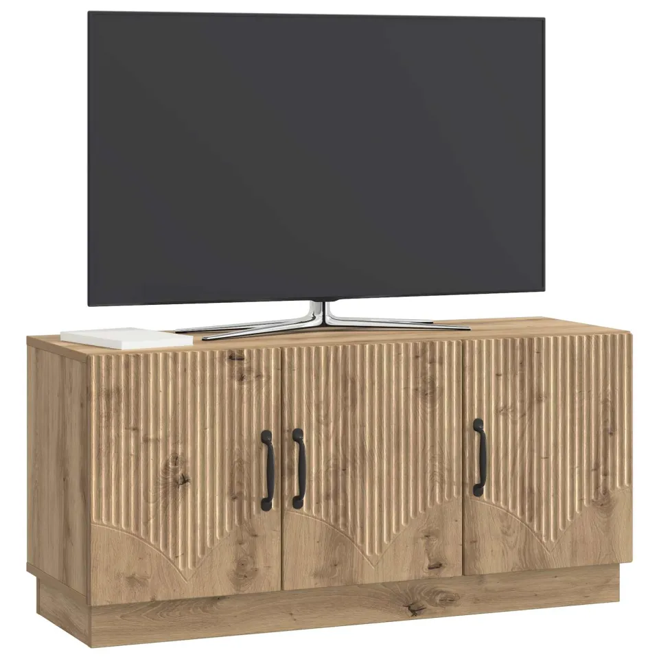 vidaXL TV-kast 99 x 34,5 x 47 cm Artisanaal eiken Bewerkt hout Bruin