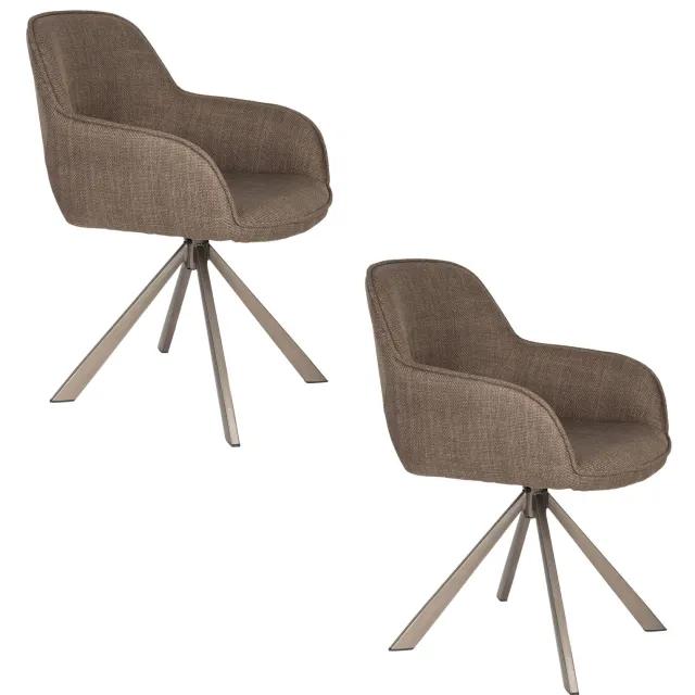 Housecraft Living Toye eetkamerstoel bruin, foto 2