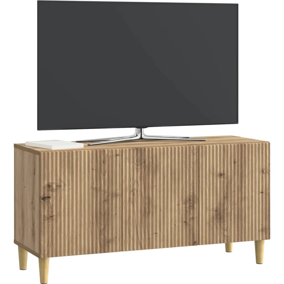 vidaXL TV-kast 99 x 34,5 x 50 cm Artisanaal eiken Bewerkt hout Bruin