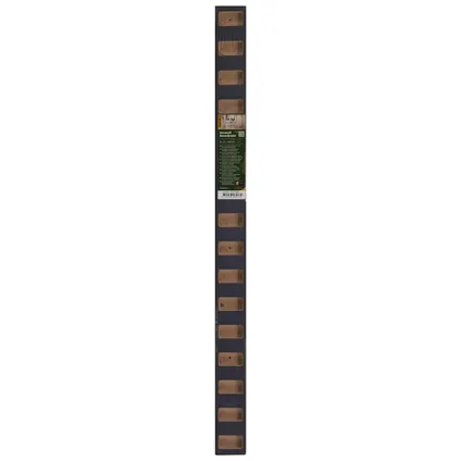 CanDo Decowall Roomdivider Vloer- En Plafondprofielset - Lava Eiken - Recht Zwart