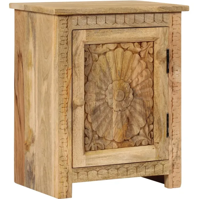 vidaXL Nachtkastje 40x30x50 cm massief mangohout Bruin
