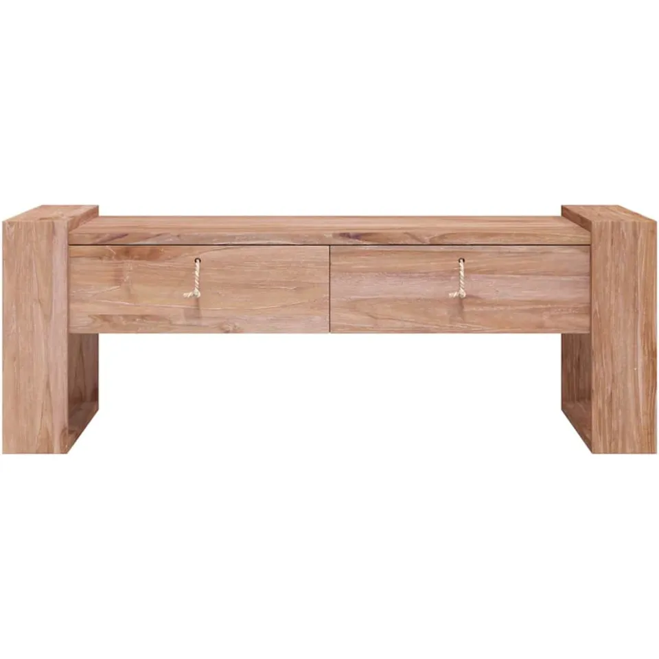 vidaXL Salontafel 110x60x40 cm massief teakhout Bruin