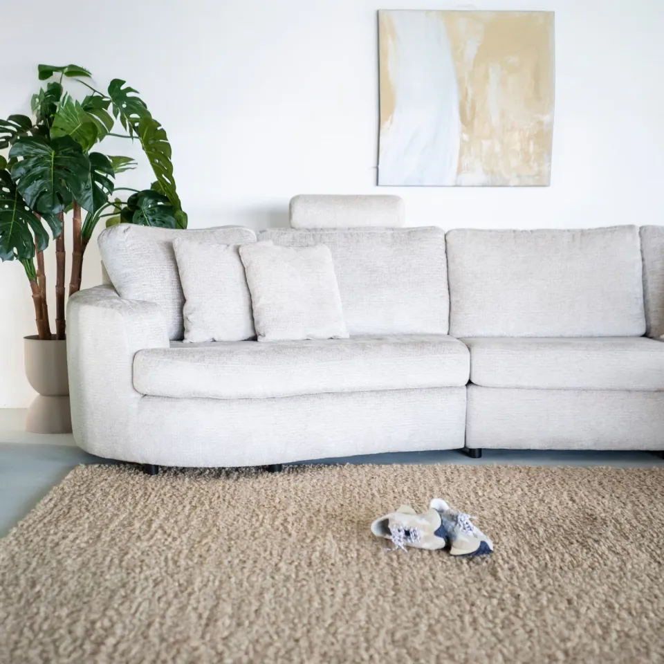 SEVN Soof hoekbank beige, foto 8
