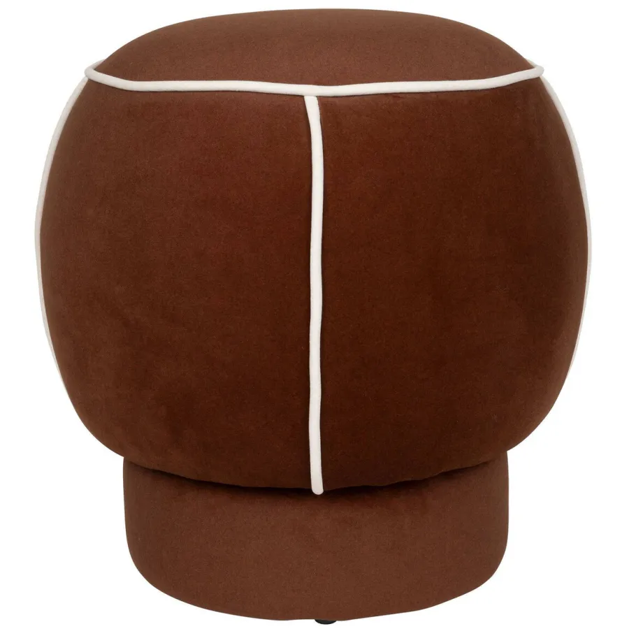 Housecraft Living Marina Poef Rond 45 cm Rood, foto 3