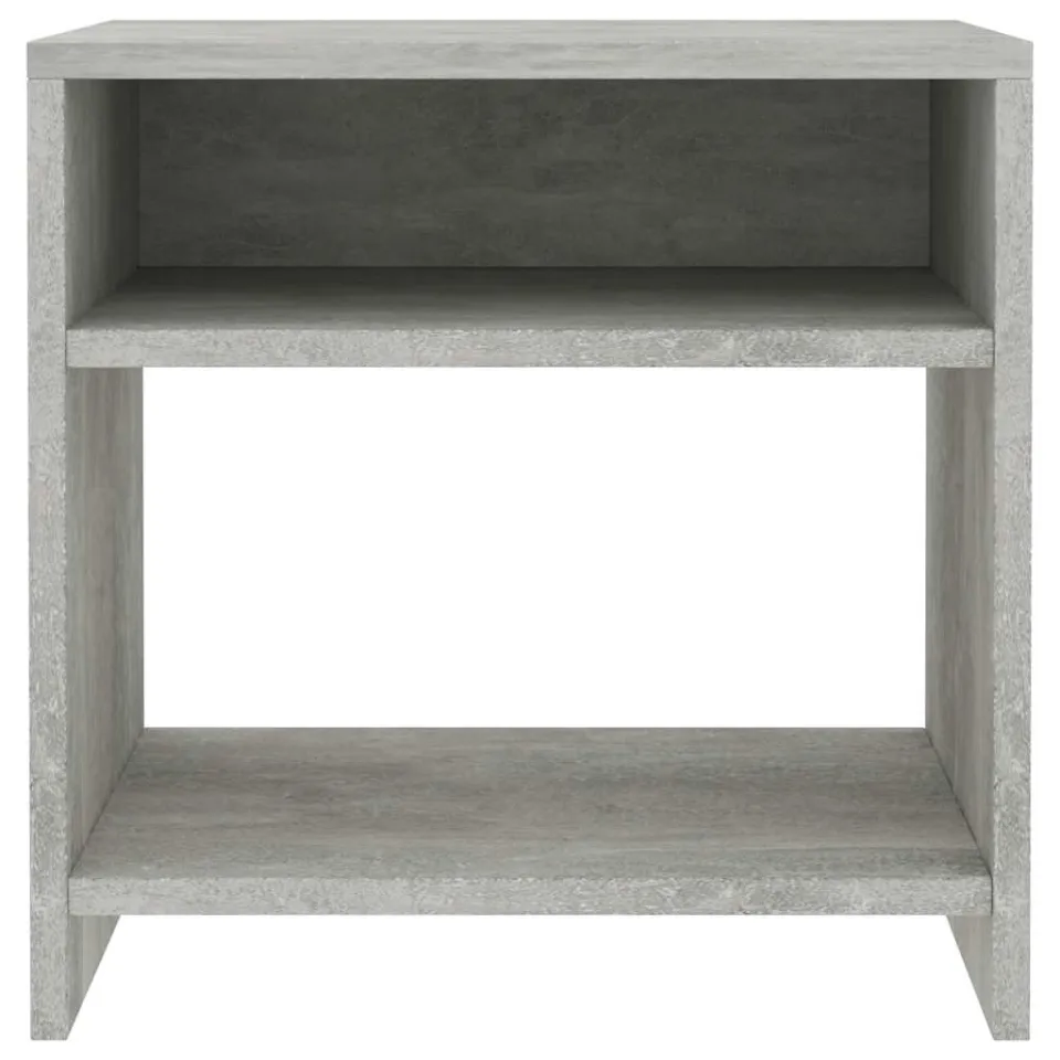 vidaXL Nachtkastjes 2 st 40x30x40 cm bewerkt hout betongrijs