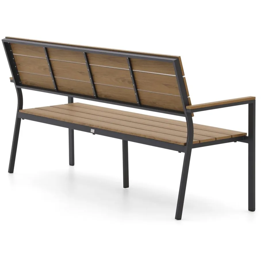 Bellagio tuinmeubelen Bellagio Fidenza tuinbank 183cm grijs, foto 4