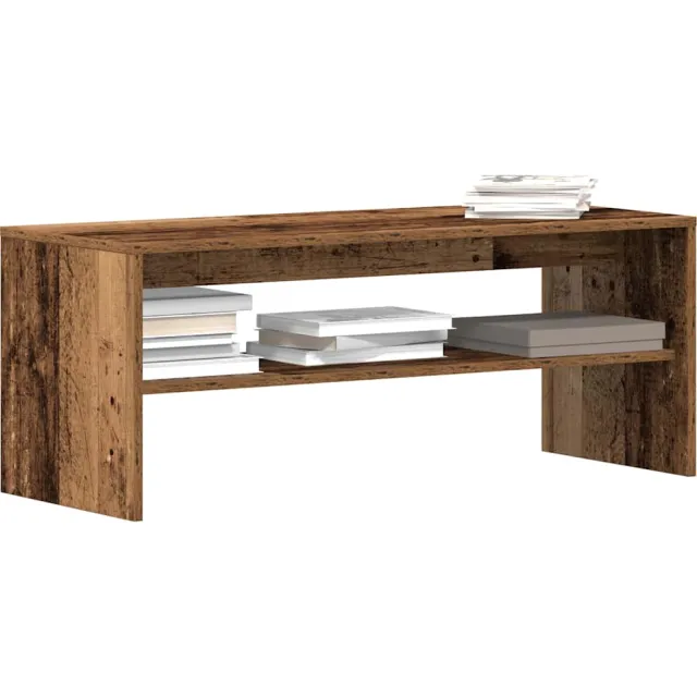 vidaXL Tv-meubel 100x40x40 cm bewerkt hout oud houtkleurig Bruin