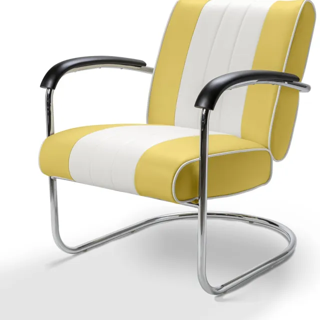 Bel Air Retro Loungestoel LC-01 Geel