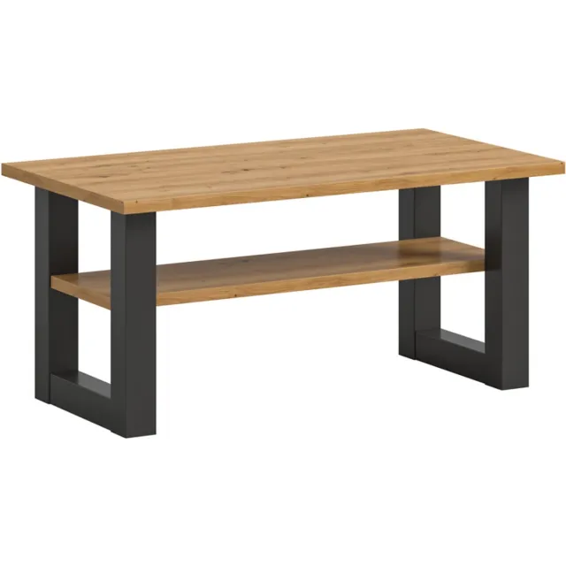 Xonox.Home Seattle salontafel Artisan eik Zwart