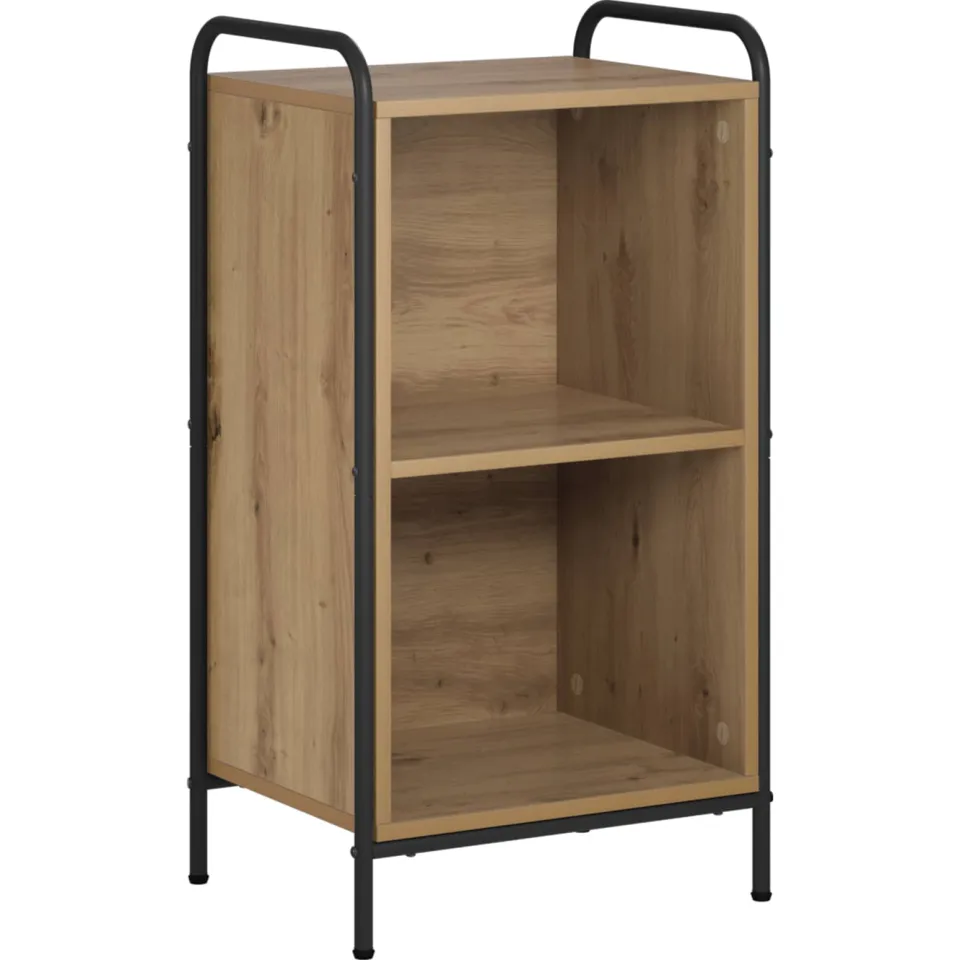 vidaXL Boekenkast 55,5 x 33 x 174 cm Bewerkt hout Artisanaal eiken Bruin