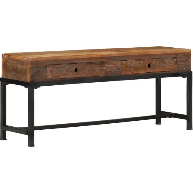 vidaXL Tv-meubel 110x30x46 cm massief gerecycled hout Bruin