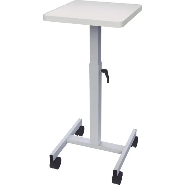 Maul Statafel 38 x 38 cm - standvoet met wielen- grijs - metaal - 1 stuk grijs|zwart