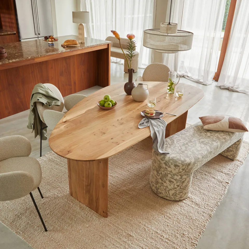 NOUS Living eetkamertafel Shae naturel, foto 4