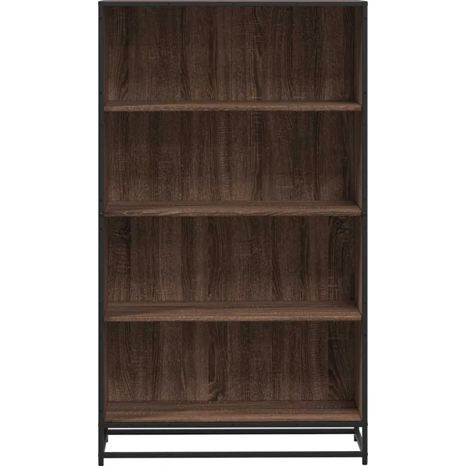 vidaXL Boekenkast 80,5x35x139 cm bewerkt hout bruin eikenkleurig, foto 4