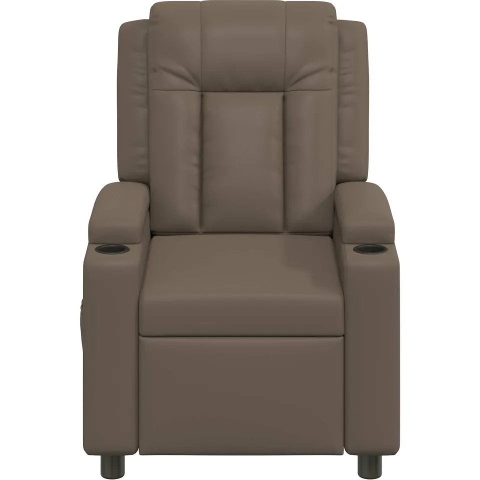 vidaXL Ligstoel Grijs 75 x 95 x 100 cm Stof, foto 4