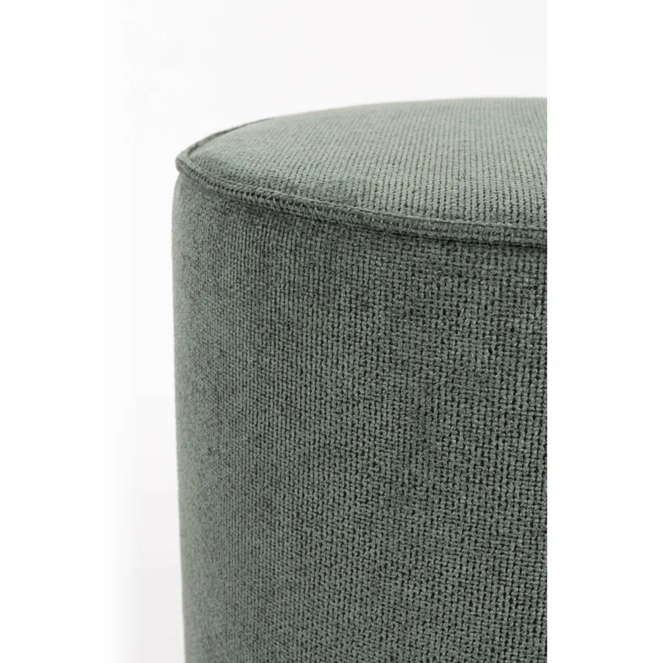 Dutchbone Bellevue Poef Rond Groen, foto 4