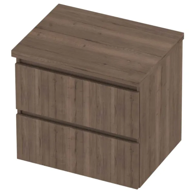 Proline Deck Badmeubelset Symmetrisch Gefreesd 60x46x55 cm Terra Oak Eiken