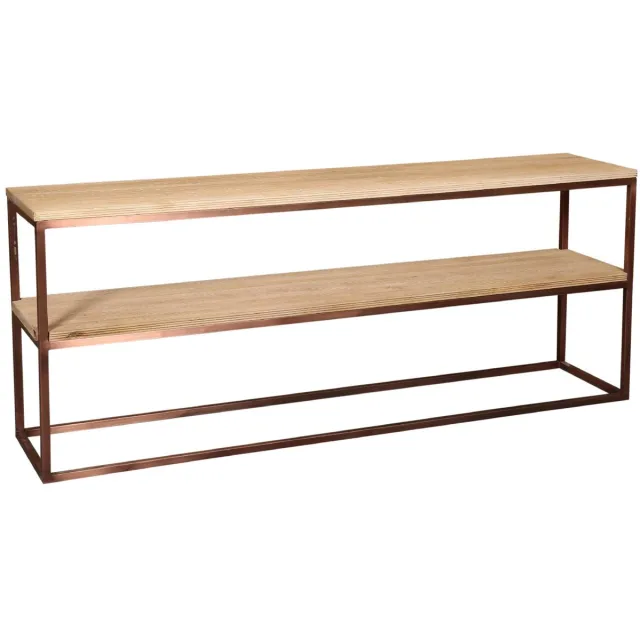 PTMD Bijzettafel Zoah - Bruin - 200x45x80cm