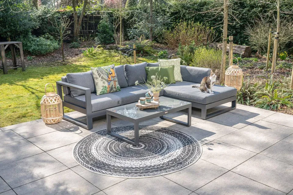 Garden Impressions Esmee loungeset donkergrijs licht grijs, foto 5