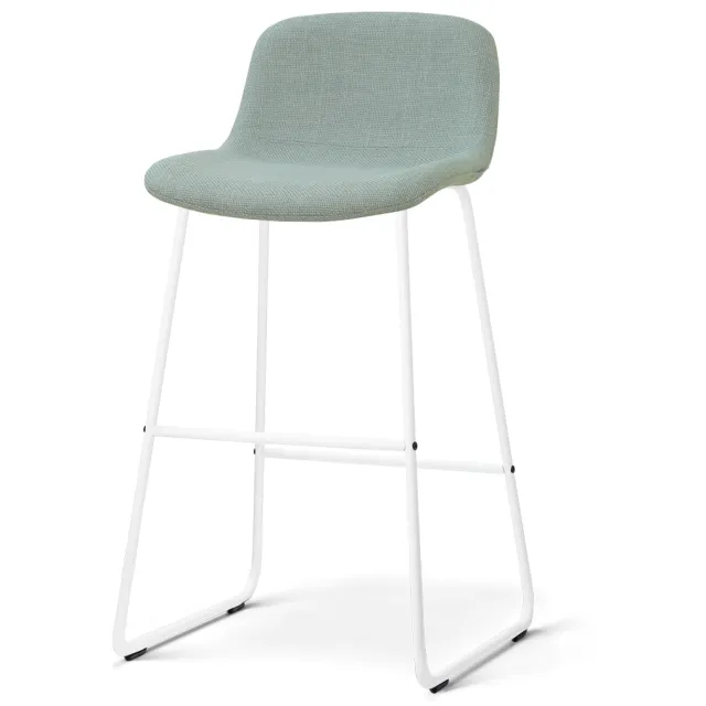 Nolon Nino-Mats barkruk saliegroen - wit onderstel - 75 cm