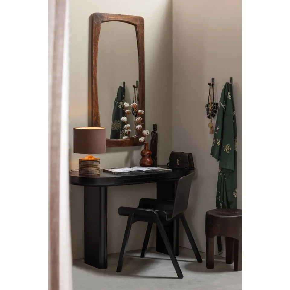 WOOOD Mael Bureau - Fineer - Dust - 75x120x50 zwart, foto 3
