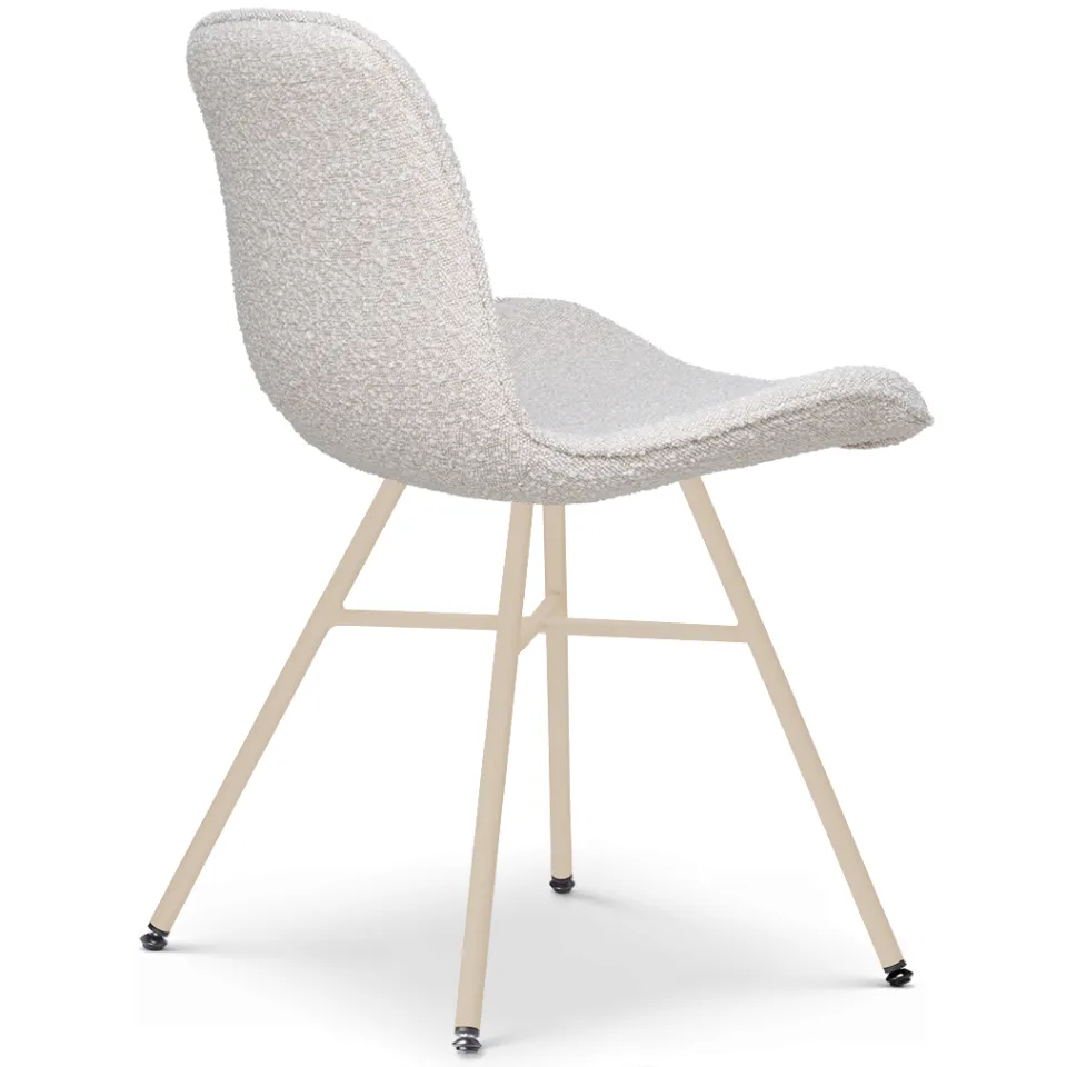 Nolon Noa-Fé eetkamerstoel bouclé beige - beige onderstel, foto 4