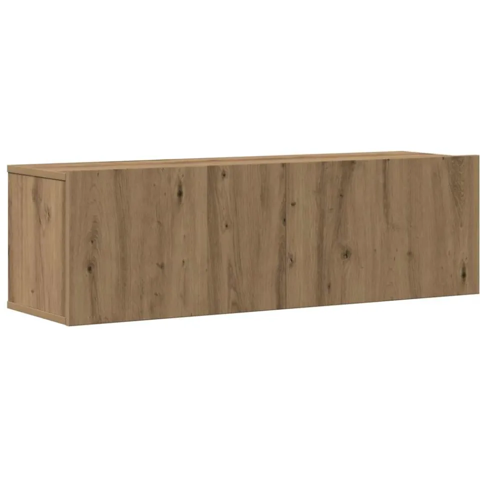 vidaXL 6-delig Tv-meubelset wandmontage bewerkt hout artisanaal eiken, foto 3