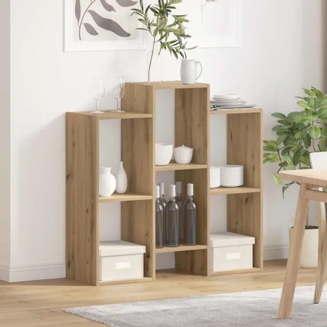 vidaXL Dressoir Artisan Eiken 90 x 30 x 90 cm, foto 2