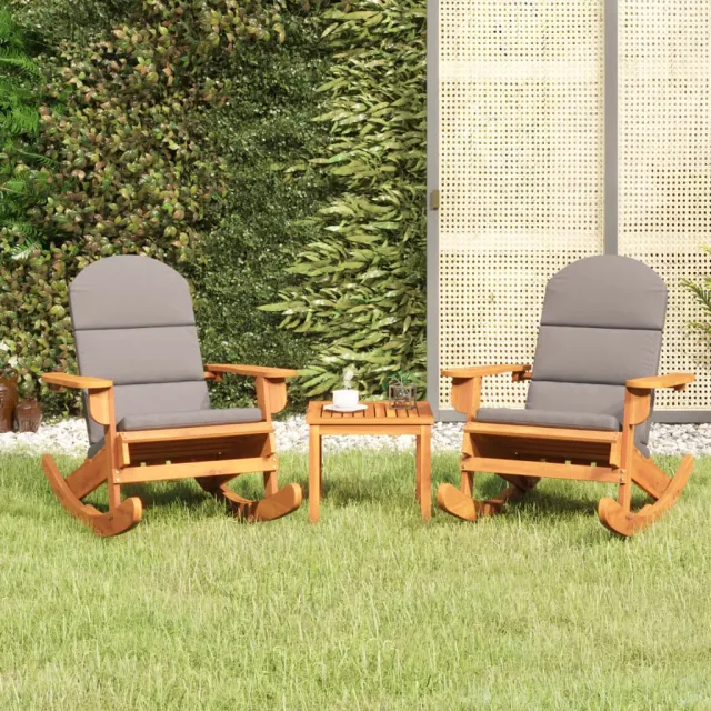 vidaXL 3-delige Loungeset Adirondack massief acaciahout bruin, foto 2