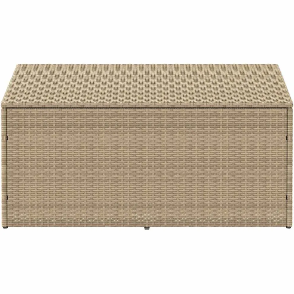 vidaXL Tuinbox beige 110x50x58 cm poly rattan