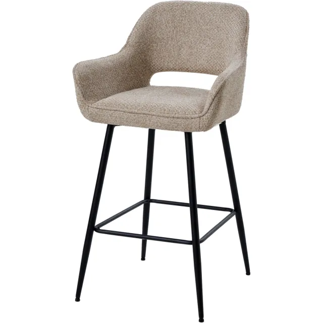 PTMD Fal Low Bar Chair Opulence 08 Taupe - set van 2