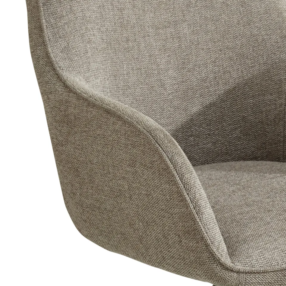 NOUS Living eetkamerstoel Loren taupe, foto 7