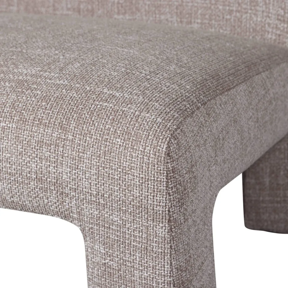 WOOOD Lavid Fauteuil - Polyester - Naturel - 73x74x84, foto 5