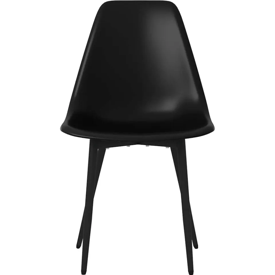 vidaXL Eetkamerstoelen 4 st PP zwart, foto 4