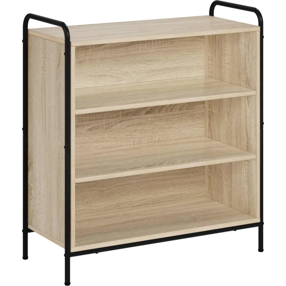 vidaXL Dressoir Sonoma Eiken 97 x 33 x 81 cm Bewerkt hout, foto 3