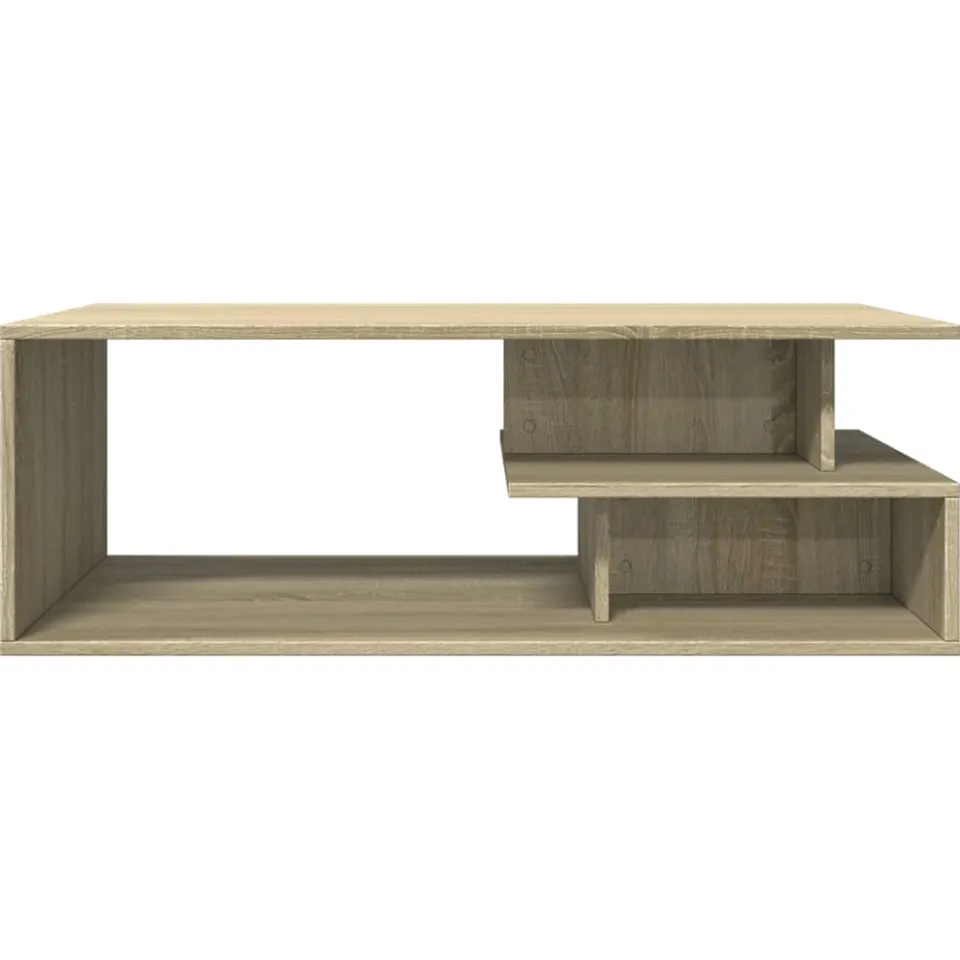 vidaXL Salontafel 102x55x35 cm bewerkt hout sonoma eikenkleurig, foto 4