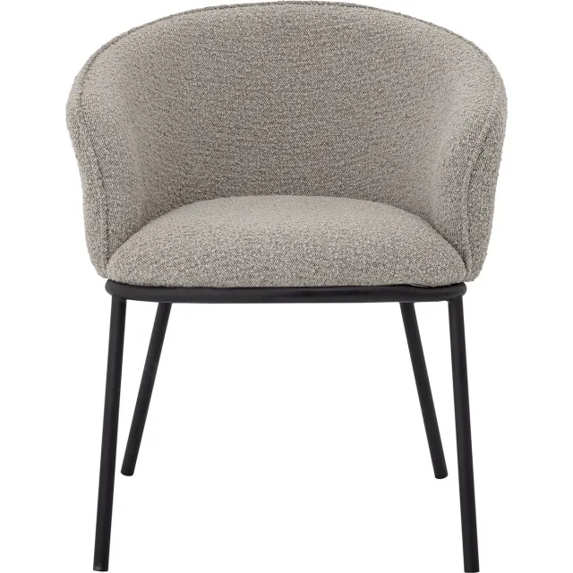 Bloomingville Cortone Eetkamerstoel - Grijs - Polyester
