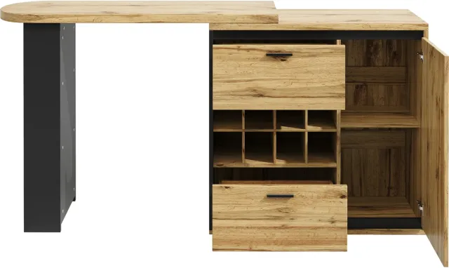 in& out door furniture Uitschuifbare eettafel (138 x 39 x 105 cm), tafel, keukentafel, uitschuifbare tafel, uit te schuiven tot 220 cm, geschikt voor keuken en woonkamer, tafelblad met houtnerf