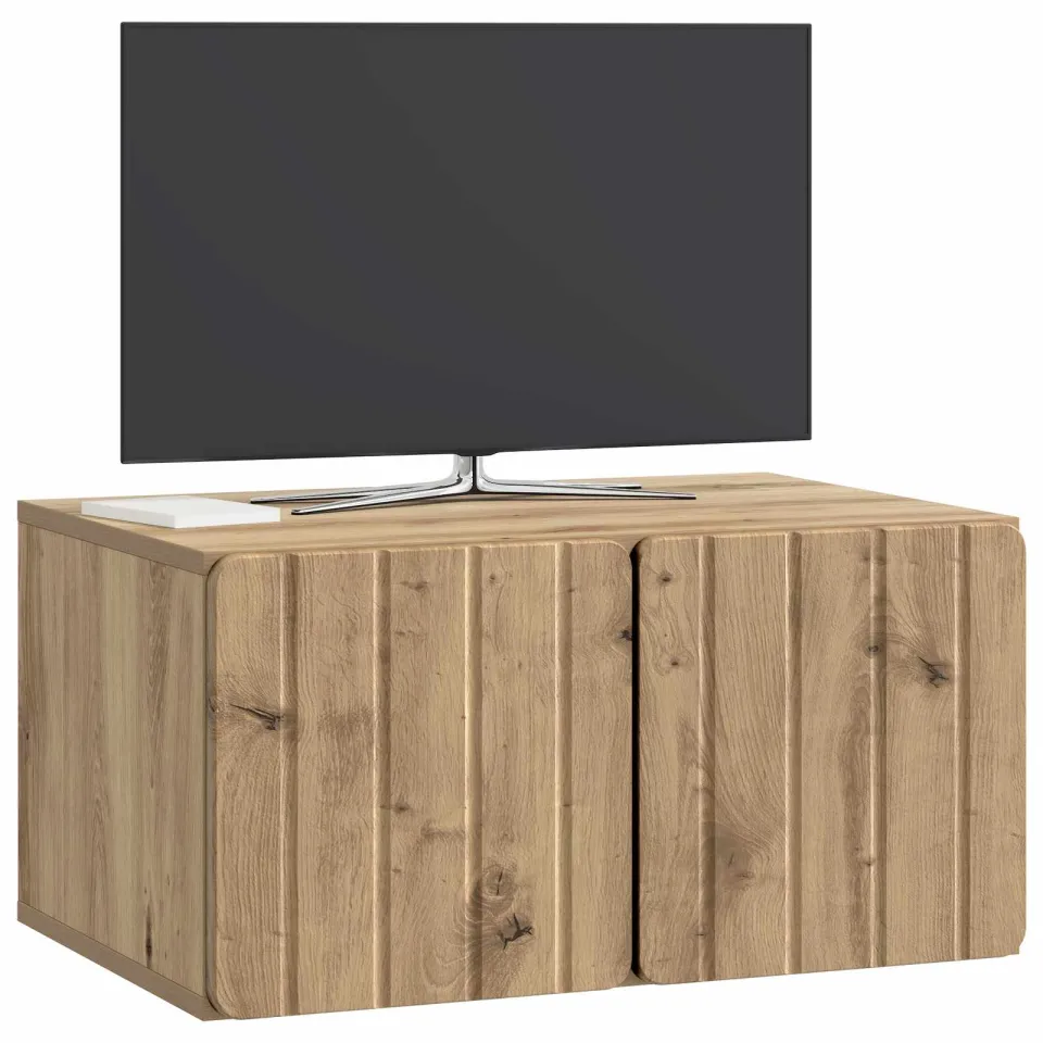 vidaXL Wandbeugel TV-kast 59,5 x 41 x 30 cm Artisanaal eiken, foto 3
