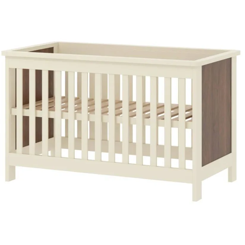 Cabino Dallas walnut babybed Neutraal