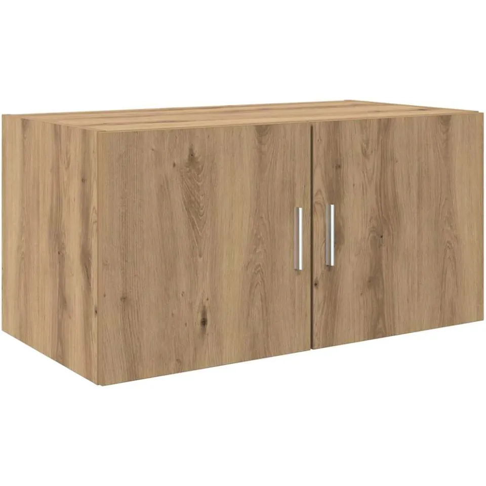 vidaXL Wandkast artisanaal eikenkleurig 80 x 42.5 x 40 cm Bewerkt hout, foto 3