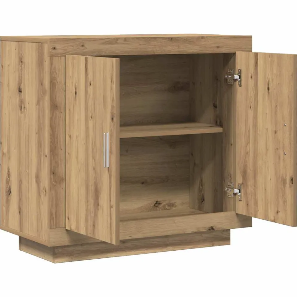 vidaXL Dressoir 80x40x75 cm bewerkt hout artisanaal eikenkleur, foto 4